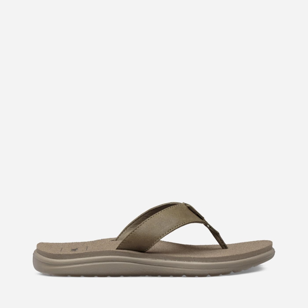 Teva Voya Leather Women's Flip Flops South Africa - EMF857013